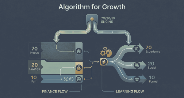 Understanding the 70/20/10 Rule: A systematic algorithm for financial planning and professional learning mastery